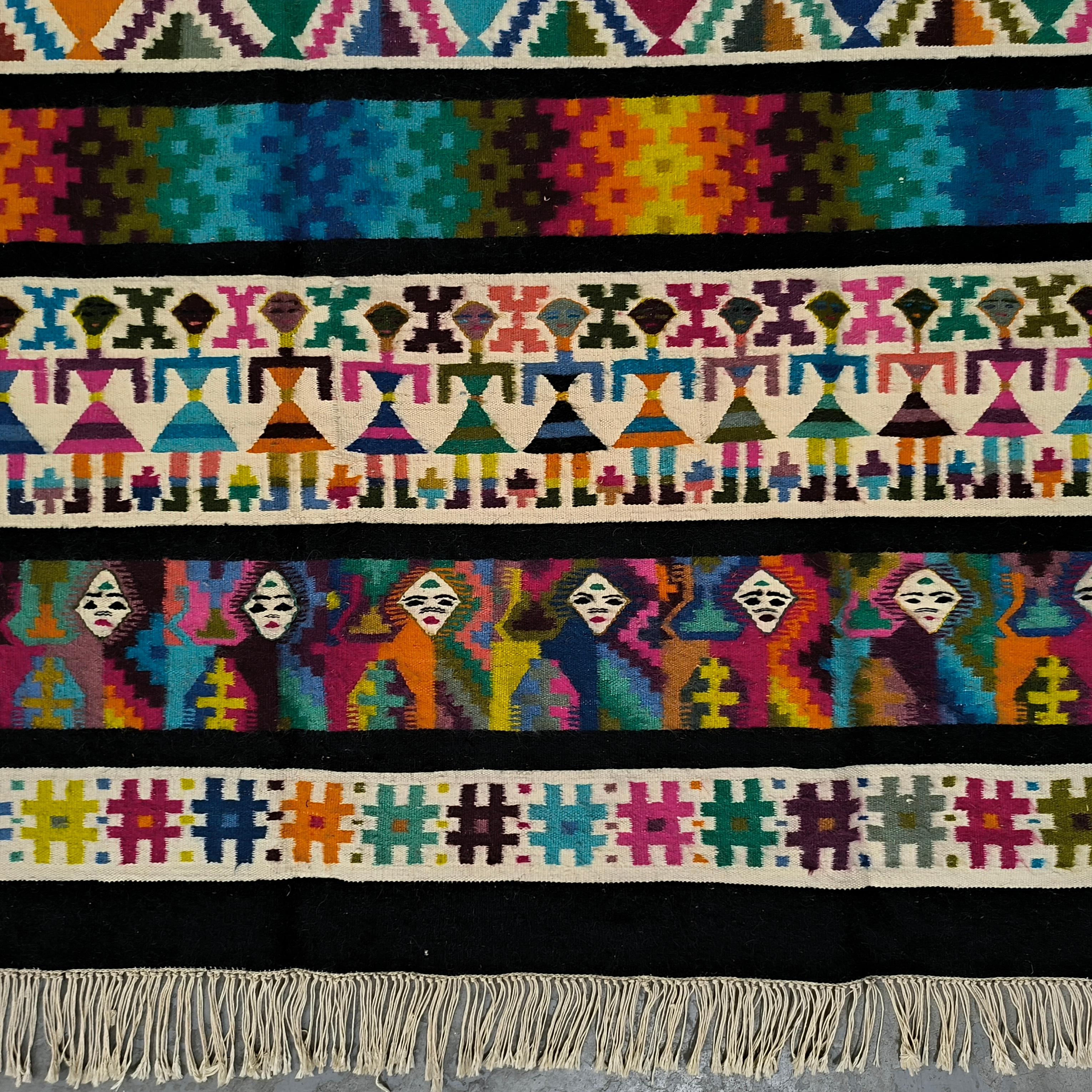 Authentischer handgewebter Gafsa-Teppich - Tunesisches Berber-Design - 2x3 Meter - Zertifiziert im Angebot 4