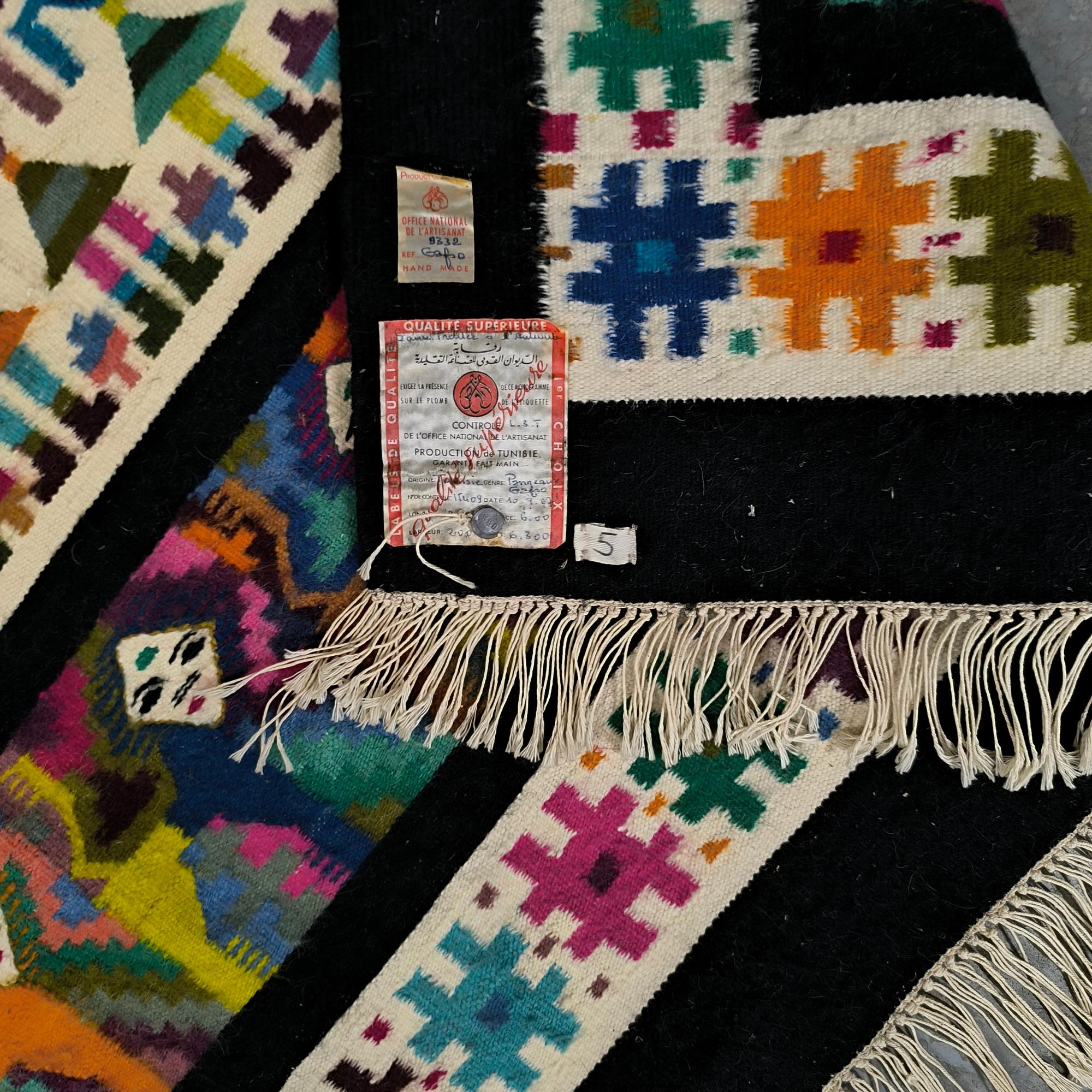 Authentischer handgewebter Gafsa-Teppich - Tunesisches Berber-Design - 2x3 Meter - Zertifiziert im Angebot 6