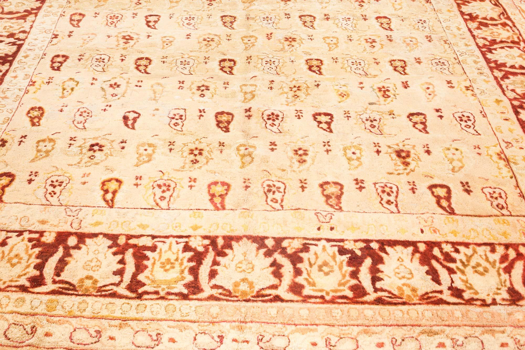 Authentischer indischer Amritsar Botanic Handgewebter Teppich (20. Jahrhundert) im Angebot