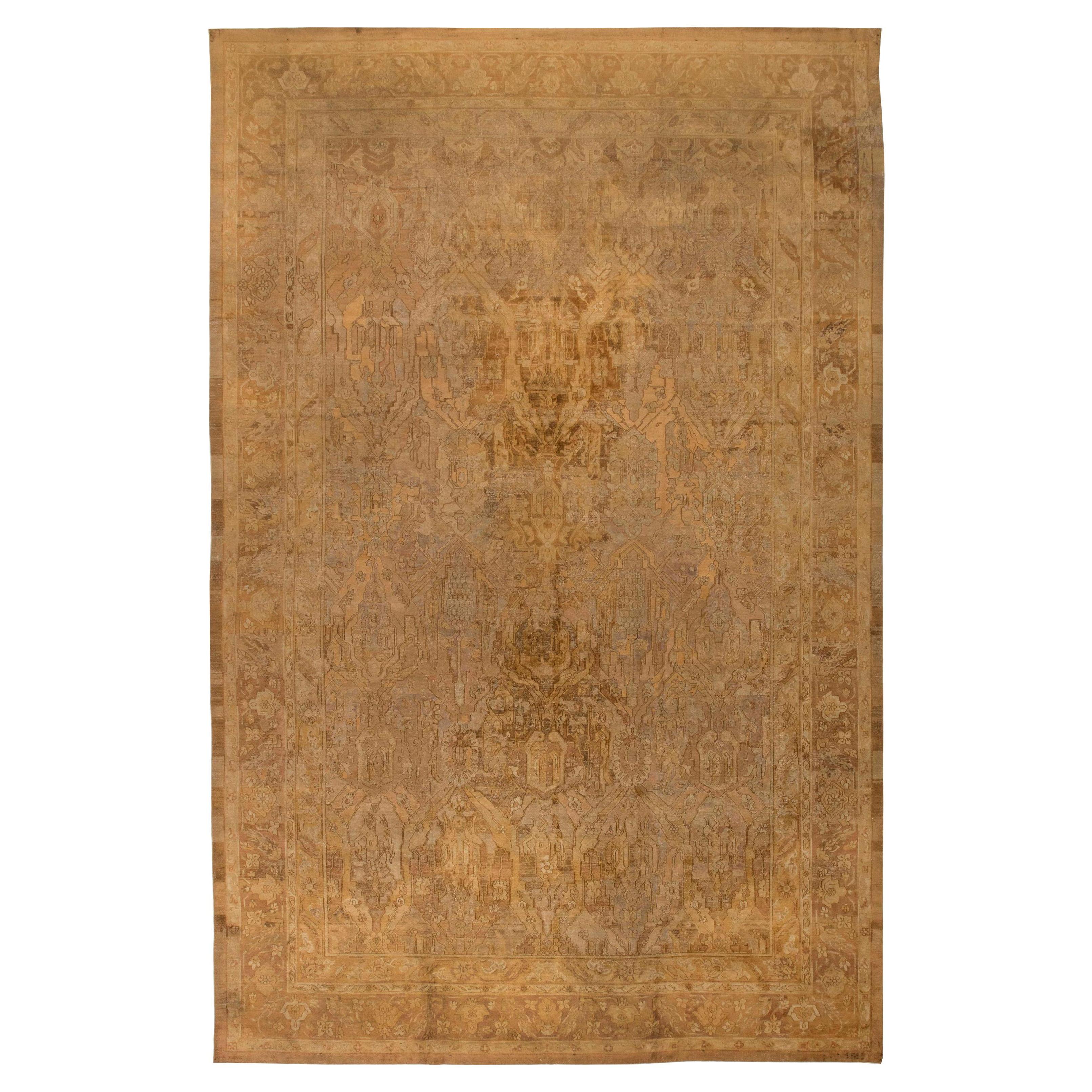 Authentic Indian Amritsar Handmade Wool Carpet