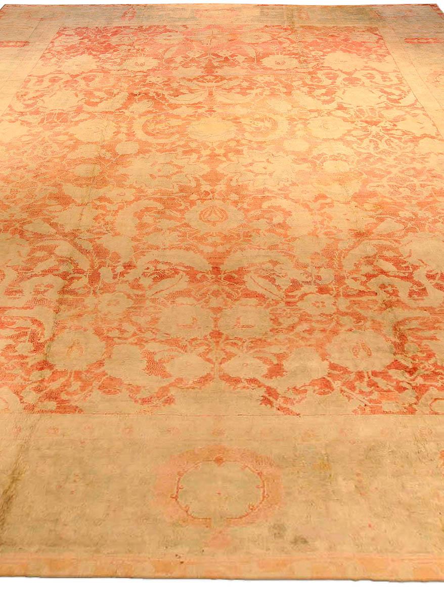 Hand-Woven Authentic Indian Cotton Agra Rug For Sale