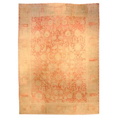 Antique Authentic Indian Cotton Agra Rug