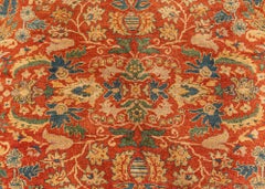 Doris Leslie Blau Authentic Indian Red Botanic Tapis de laine fait main