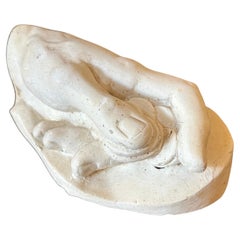 Authentic Italian 1950s Plaster Anatomical Hand Study of a Hand Holding Coins