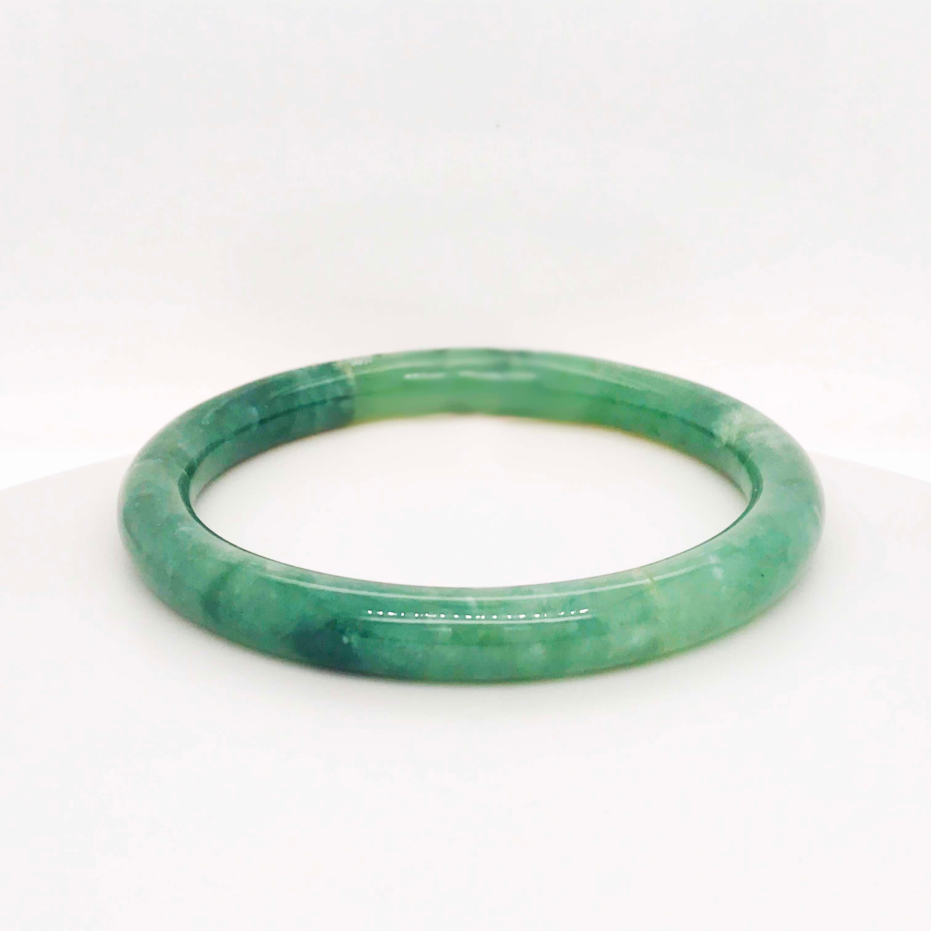 green jade bangle bracelet
