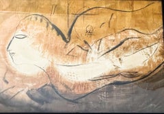 Auténtica pintura Jamali pigmento sobre corcho