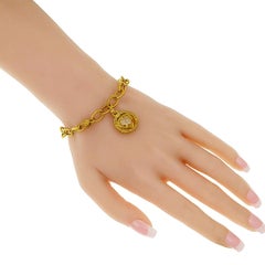 Authentisches Judith Ripka 18 Karat Gelbgold Citrin Herz Diamant-Armband