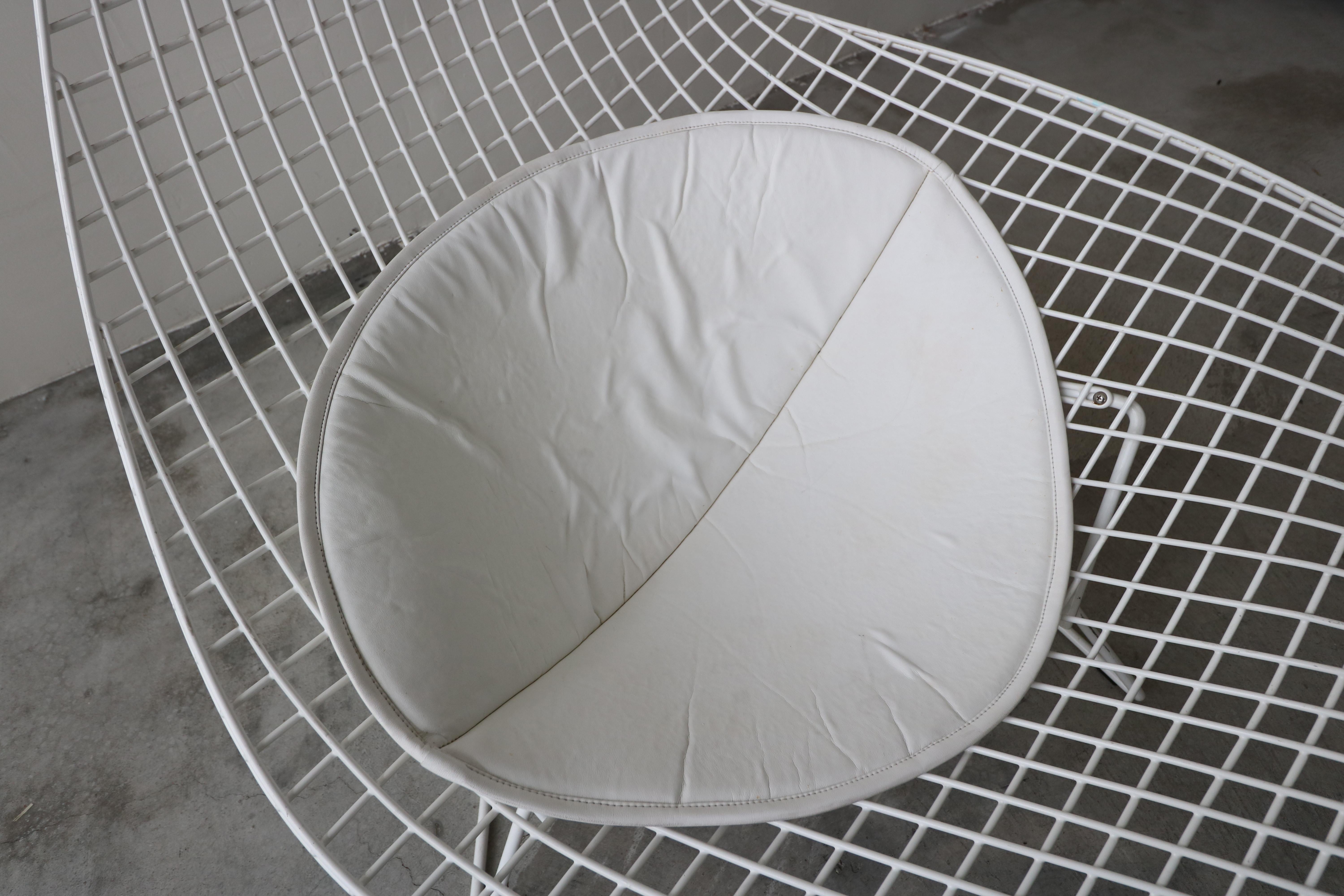 Fil de fer Chaise asymétrique authentique Knoll Bertoia