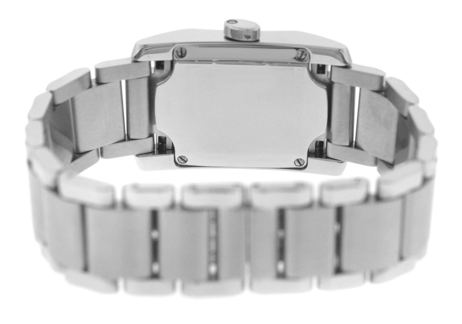 Authentic Ladies Baume & Mercier Steel Mother of Pearl Diamond Quartz Watch For Sale 1
