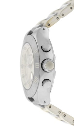 Authentic Ladies Cartier Chronoscaph 2996 Steel Chrono Date Quartz Watch