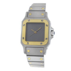 Authentic Ladies Cartier Galbee Steel 18 Karat Yellow Gold Automatic Watch