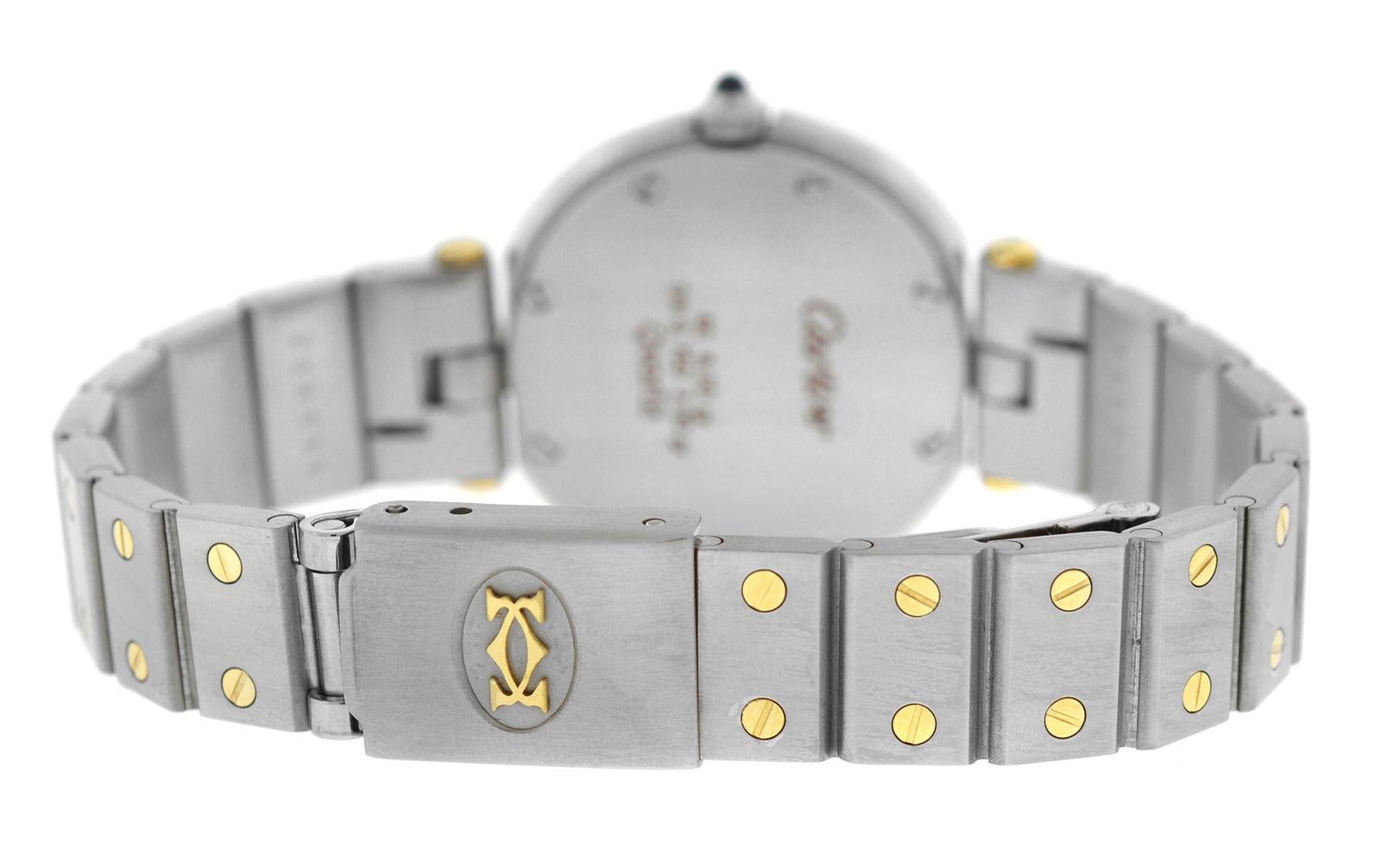 Authentic Ladies Cartier Santos Ronde 18 Karat Yellow Gold Quartz Watch 1
