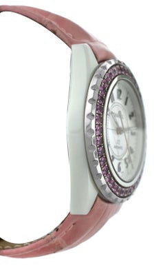 Authentic Ladies Chanel Sapphire Ceramic Date Automatic Watch