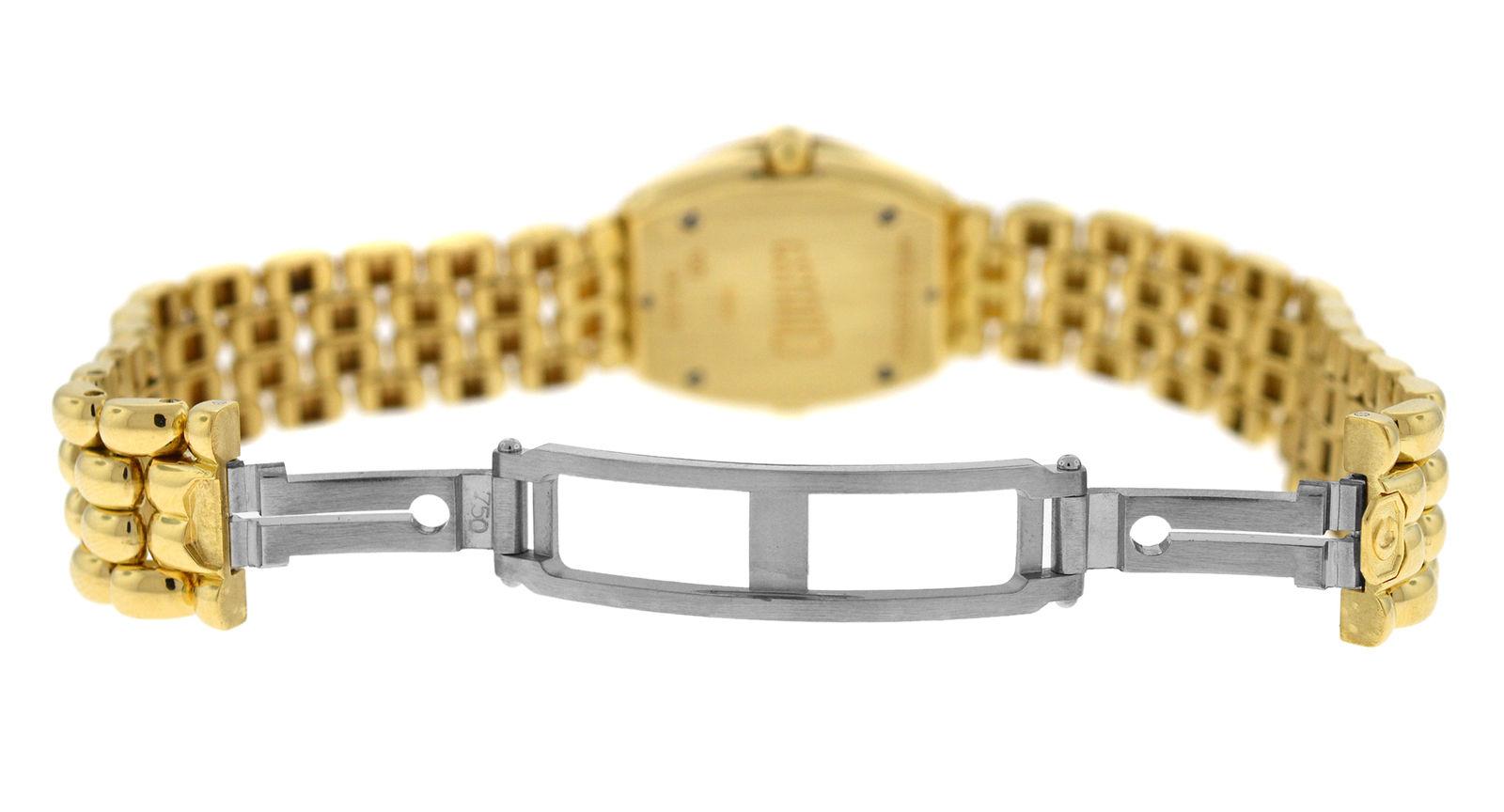 Women's Authentic Ladies Chopard Gstaad Quartz 18 Karat Yellow Gold Watch For Sale