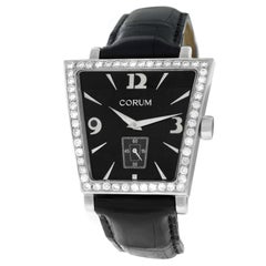 Authentic Ladies Corum Trapeze Steel Diamond Quartz Watch