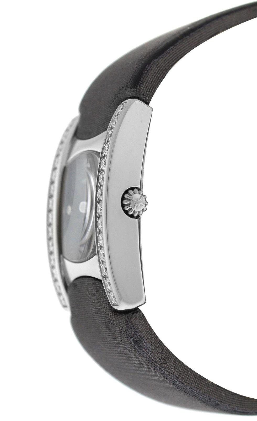 Brand	Ebel
Model	Beluga E9057A28-10
Gender	Ladies
Condition	Pre-owned
Movement	Swiss Quartz
Case Material	Stainless Steel & Diamonds
Bracelet / Strap Material	
Leather

Clasp / Buckle Material	
Stainless Steel 

Clasp Type	Deployment
Bracelet /
