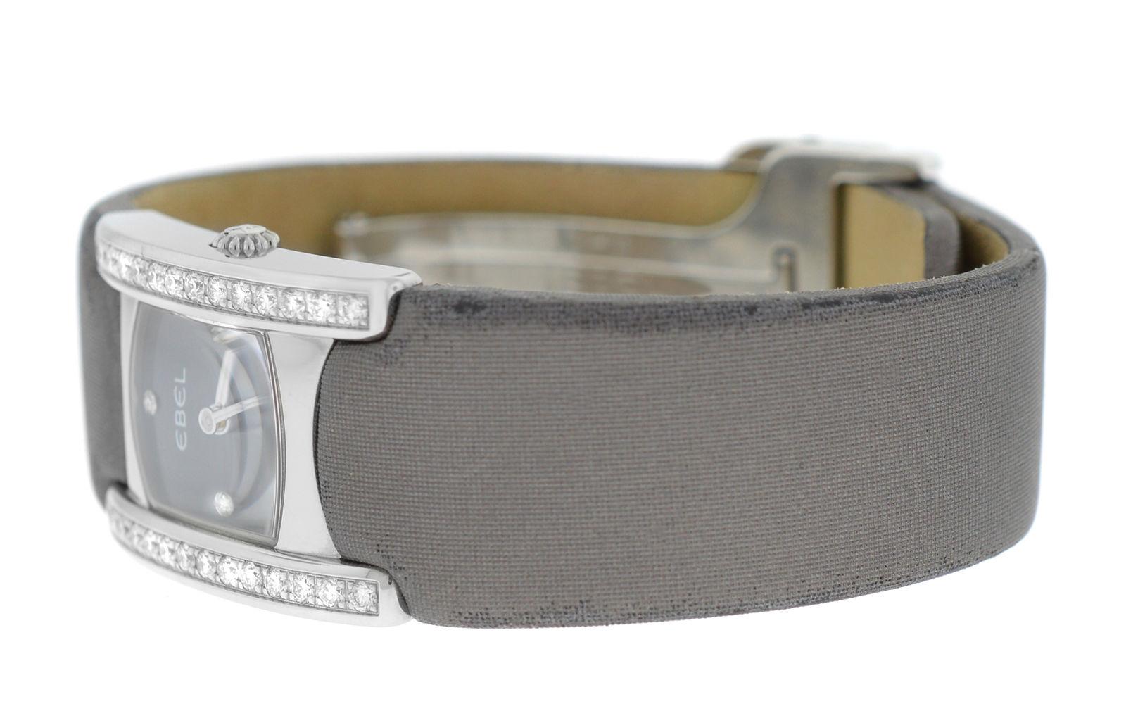 Authentic Ladies Ebel Beluga Steel Diamond Quartz Watch For Sale 3