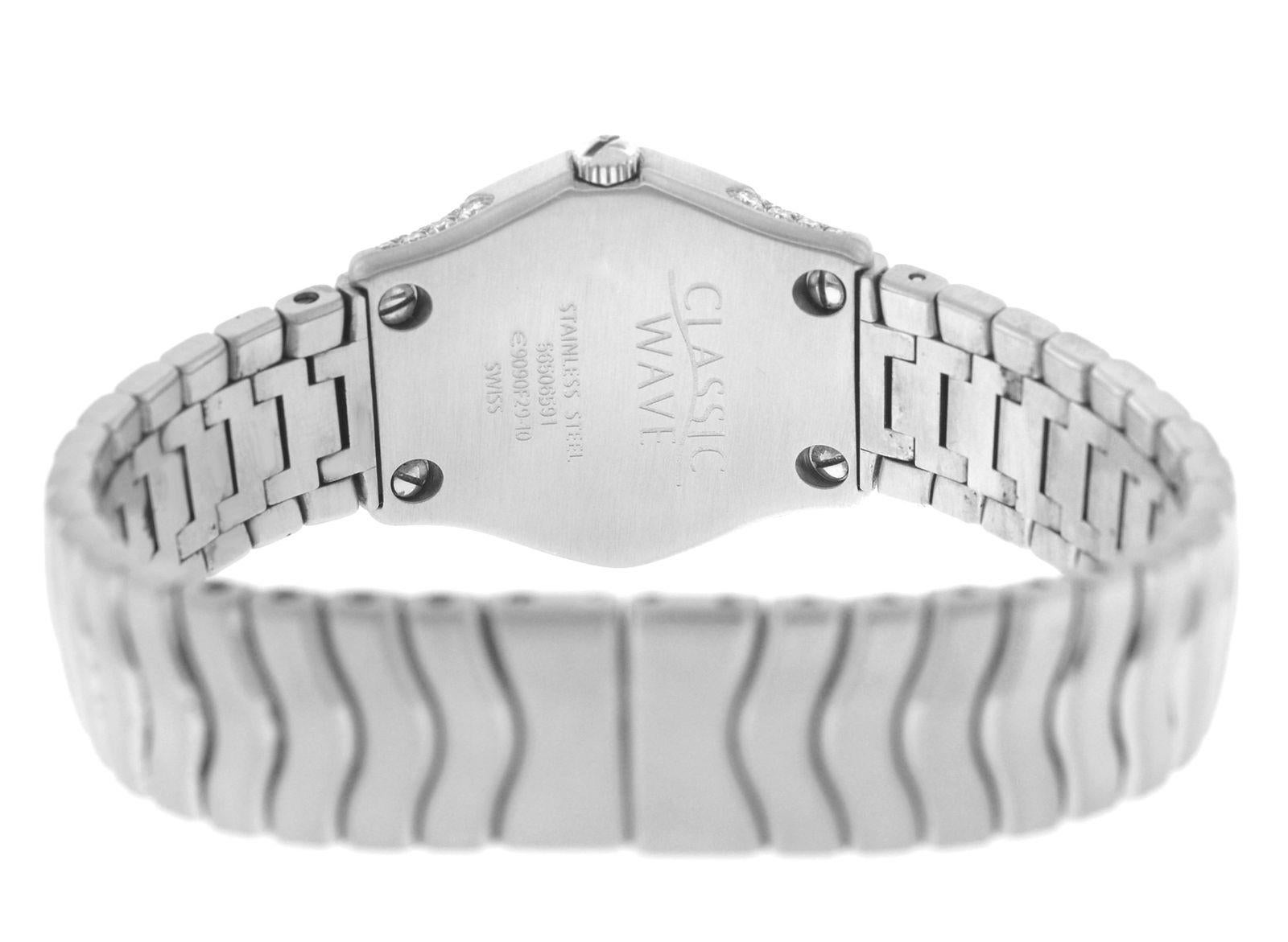 Authentic Ladies Ebel Classic Wave Diamond Quartz Watch 2