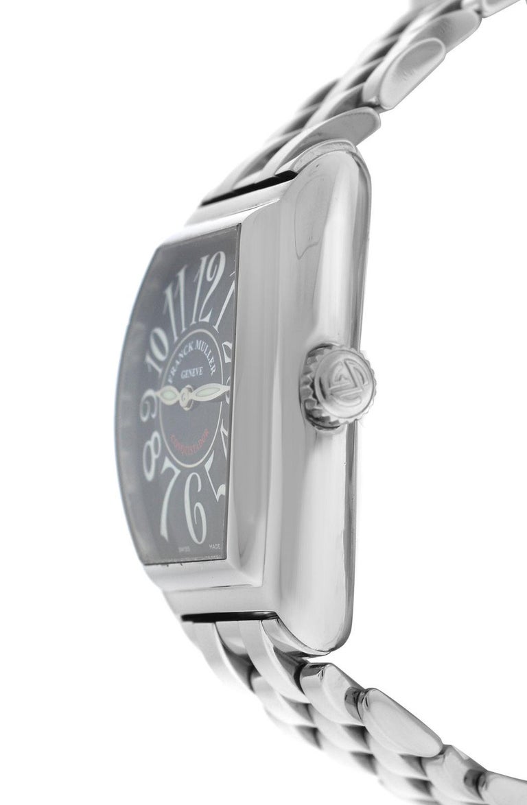 Authentic Ladies Franck Muller Conquistador 8005 L Quartz Steel Watch ...