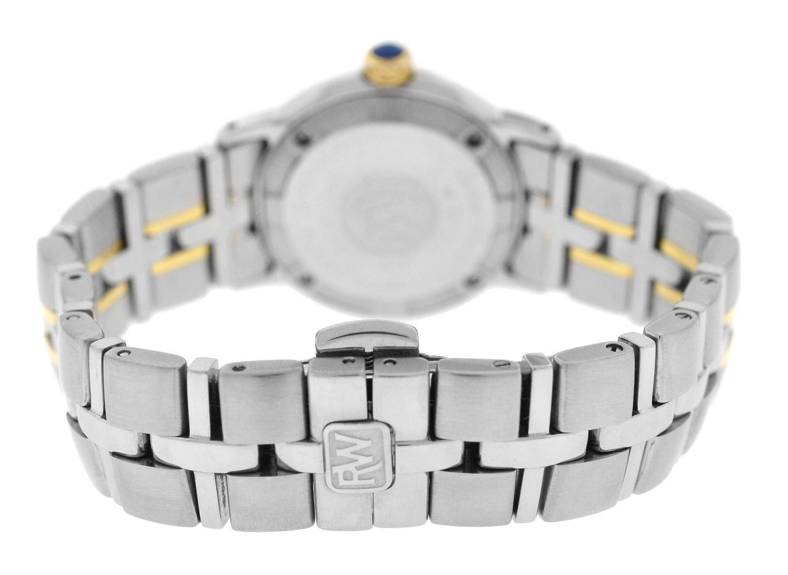 Authentic Ladies Raymond Weil Parsifal Steel Gold Mother of Pearl Quartz Watch 2