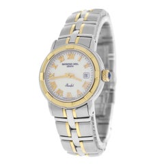 Authentic Ladies Raymond Weil Parsifal Steel Gold Mother of Pearl Quartz Watch