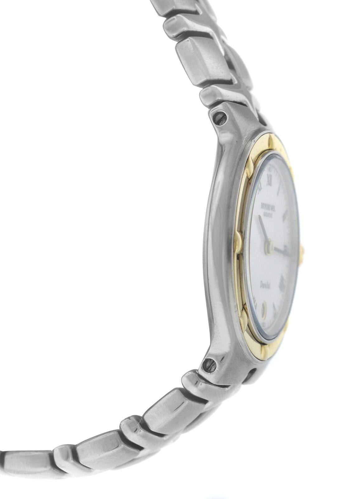 Modern Authentic Ladies Raymond Weil Parsifal Steel Gold Quartz Watch