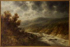 Authentic Landscape Painting of River by Thomas B. Griffin