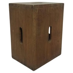 Authentic Le Corbusier LC14 Cabanon Box Stool, Made in Chandigarh