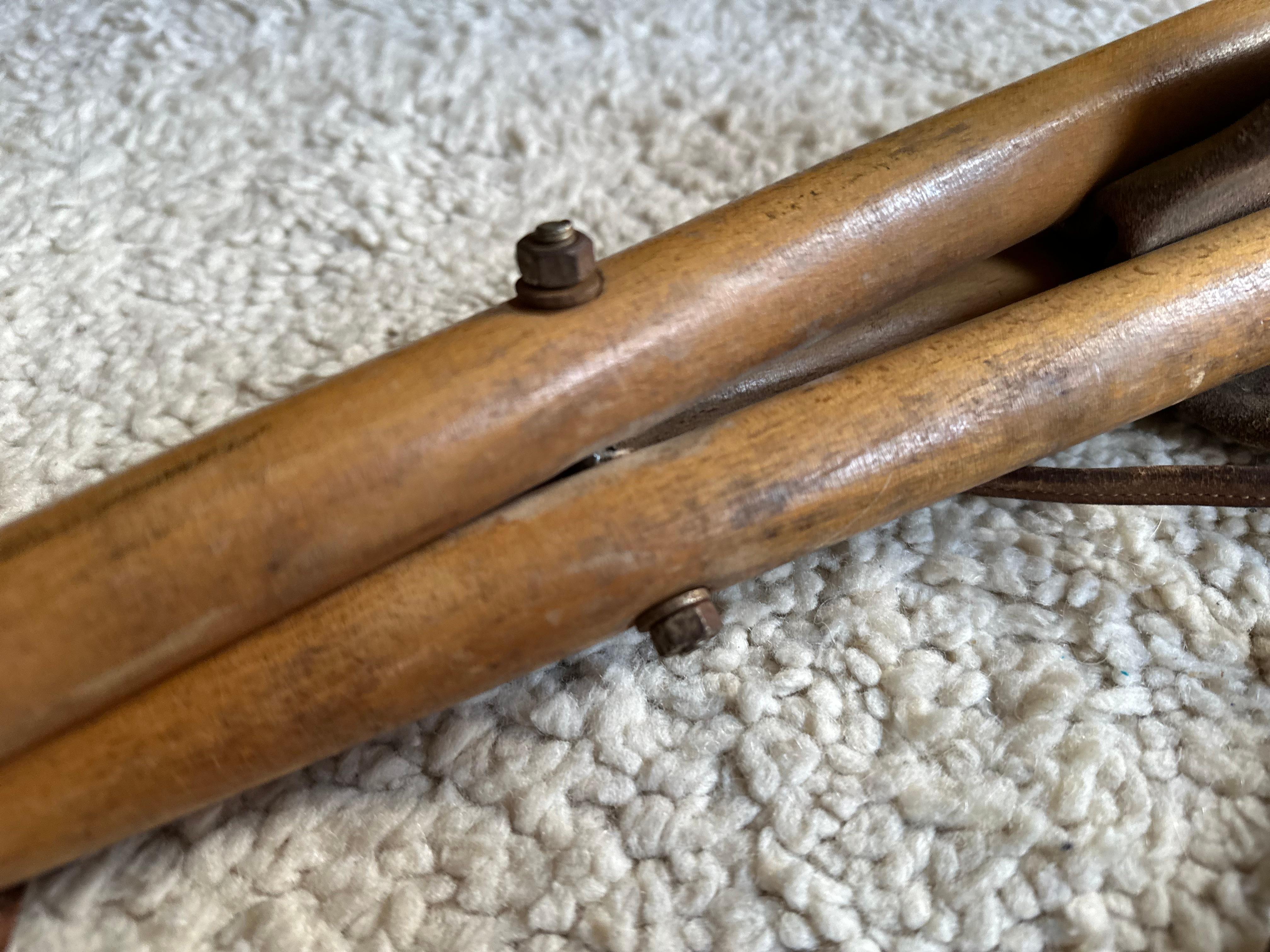 Authentic Leather Tripod Stool from the 1920s: Timeless Style and Functionality For Sale 8