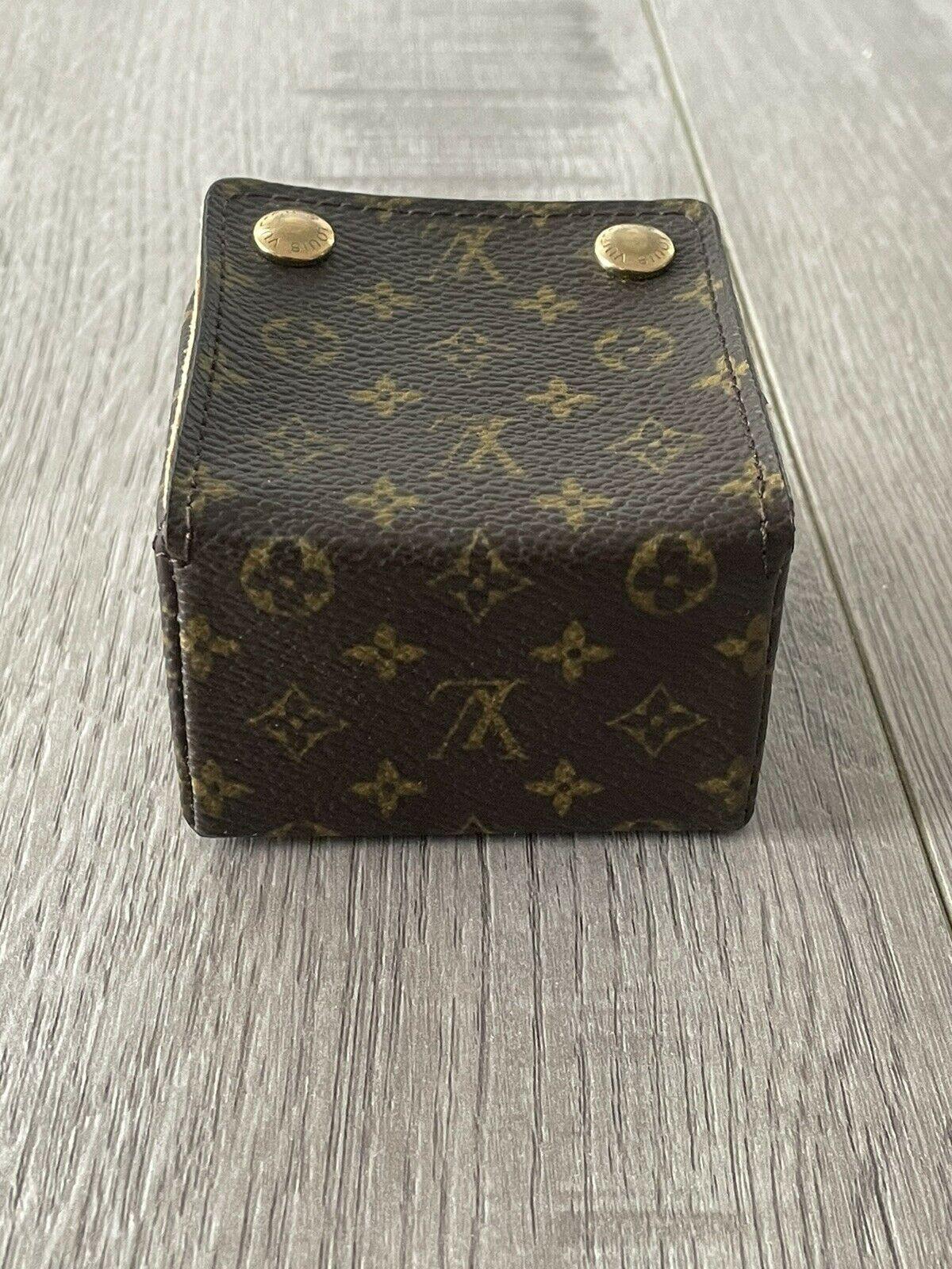 Authentic Louis Vuitton LV Logo Monogram Jewelry Case 1