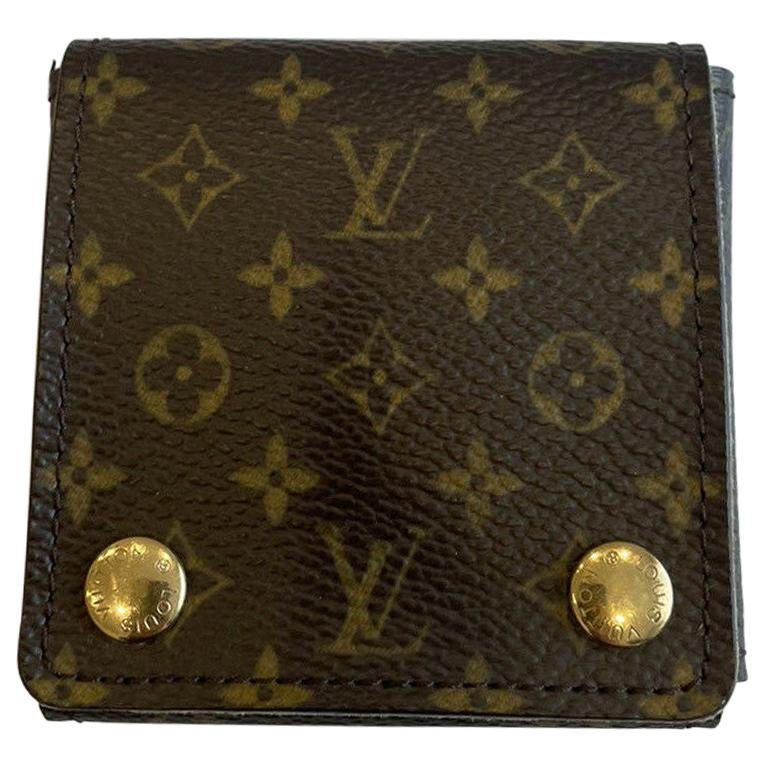 Authentic Louis Vuitton LV Logo Monogram Jewelry Case For Sale