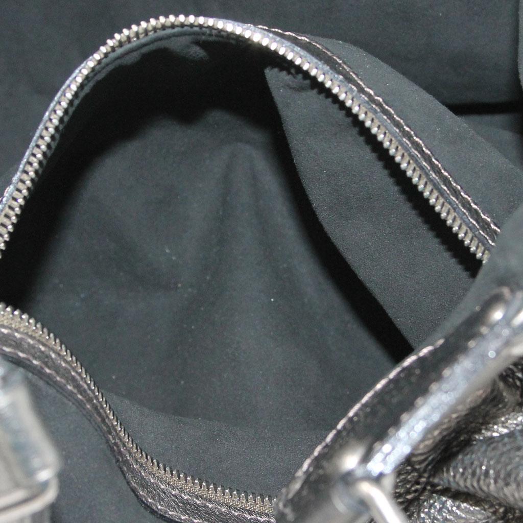Authentic Louis Vuitton Metallic Mahina XL Shoulder Bag in dust bag w/ Receipt 2