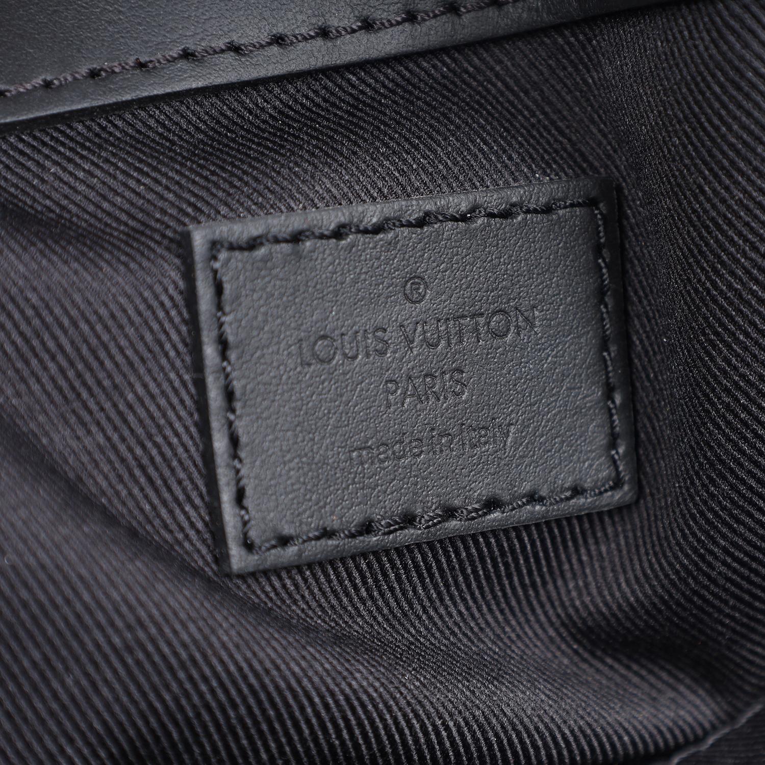 Authentic Louis Vuitton Monogram Eclipse Sac Plat Horizontal Zipper Tote  6