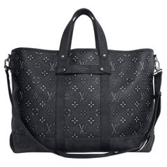 Louis Vuitton Black Monogram Leather Journey Tote Shoulder Bag