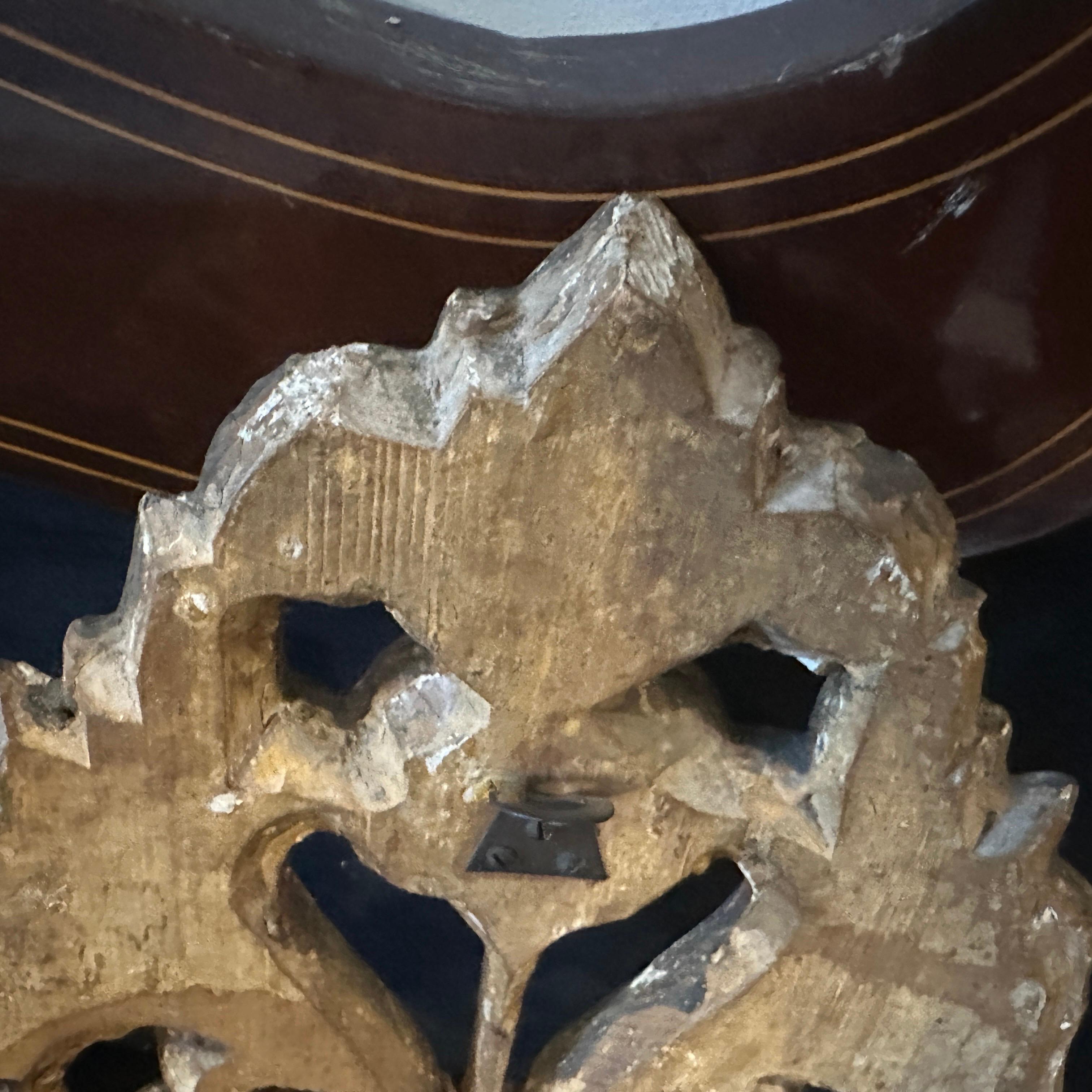 Auténticos candelabros de pared Luis XVI de madera de tilo plateada de Sicilia y hierro en venta 3