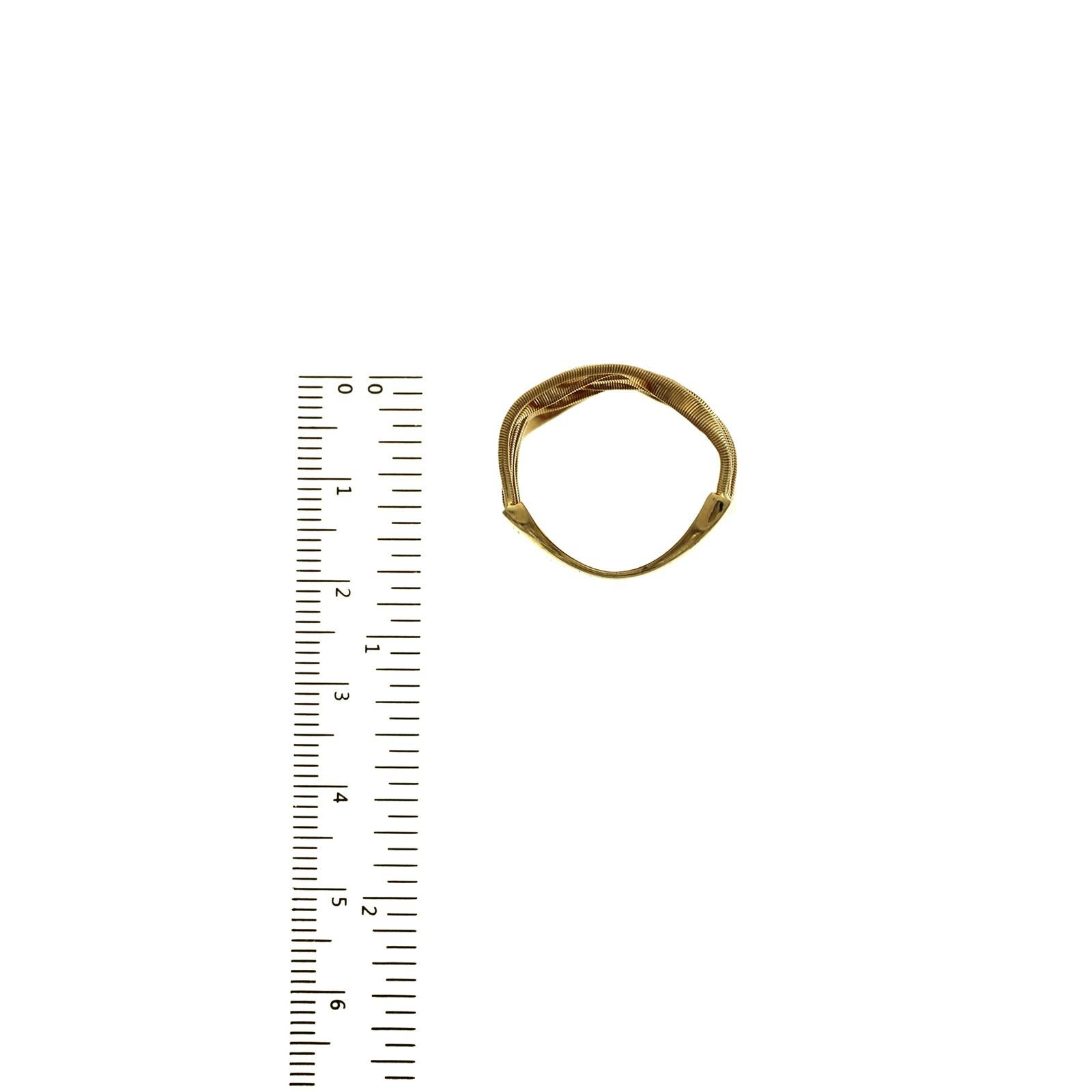 Authentic MarCo Bicego 18K Yellow Gold Marrakech Seven Strand Ring For Sale 1