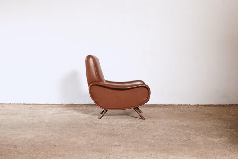 An authentic early Marco Zanuso lady chair, Arflex, Italy, 1950s-1960s. In original brown vinyl fabric. Re-upholstery options available.   Fast shipping worldwide.




UK customers please note:    displayed prices do not include VAT.




Please