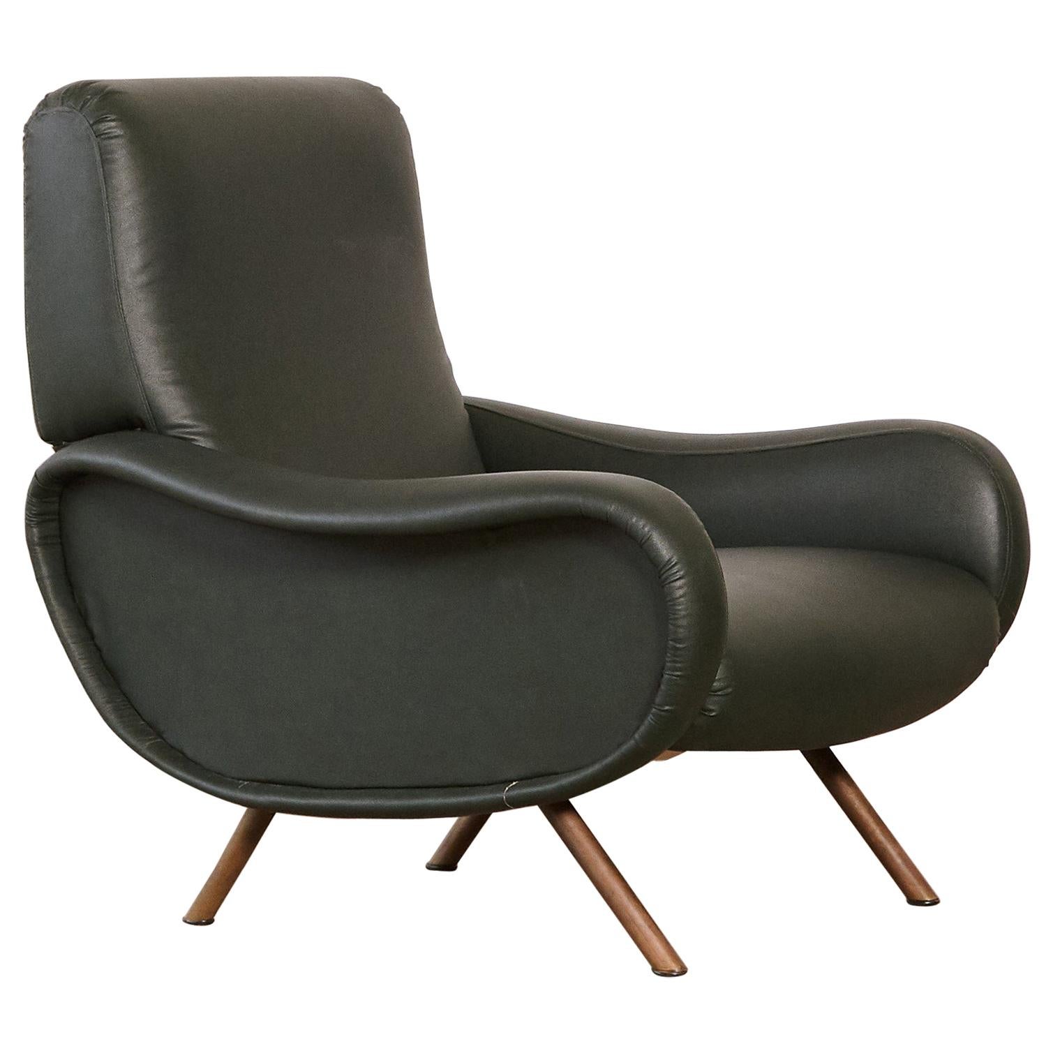 Authentic Marco Zanuso Lady Chair, Arflex, Italy, 1950s-1960s