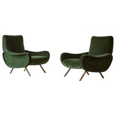 Authentic Marco Zanuso Lady Chairs, Arflex, Italy, 1950s, Newly Reupholstered Authentic Marco Zanuso Lady Chairs, Arflex, Italy, 1950s, Newly Reupholstered