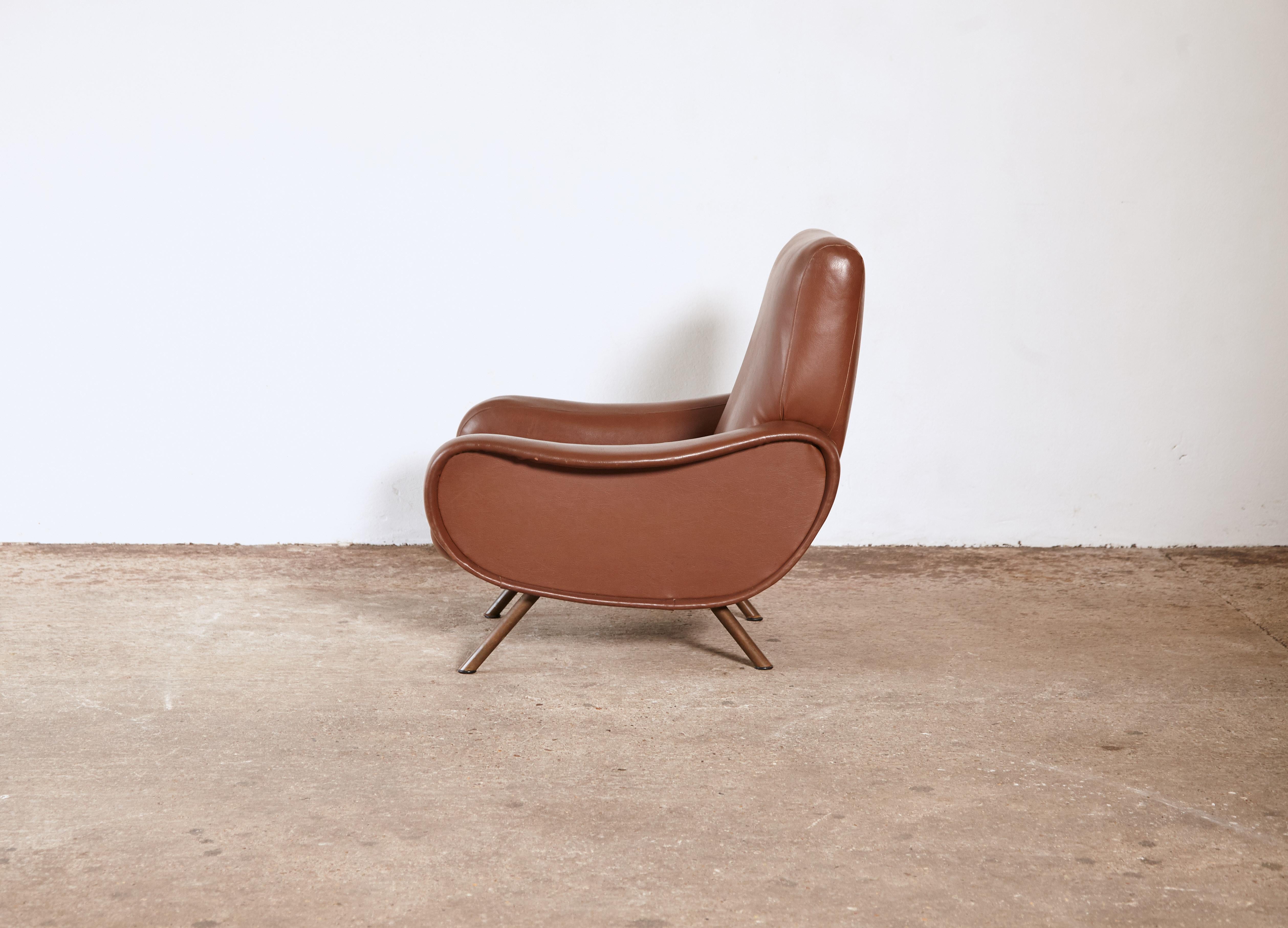 Authentic Marco Zanuso Lady Chairs, Arflex, Italy, 1950s/1960s 5