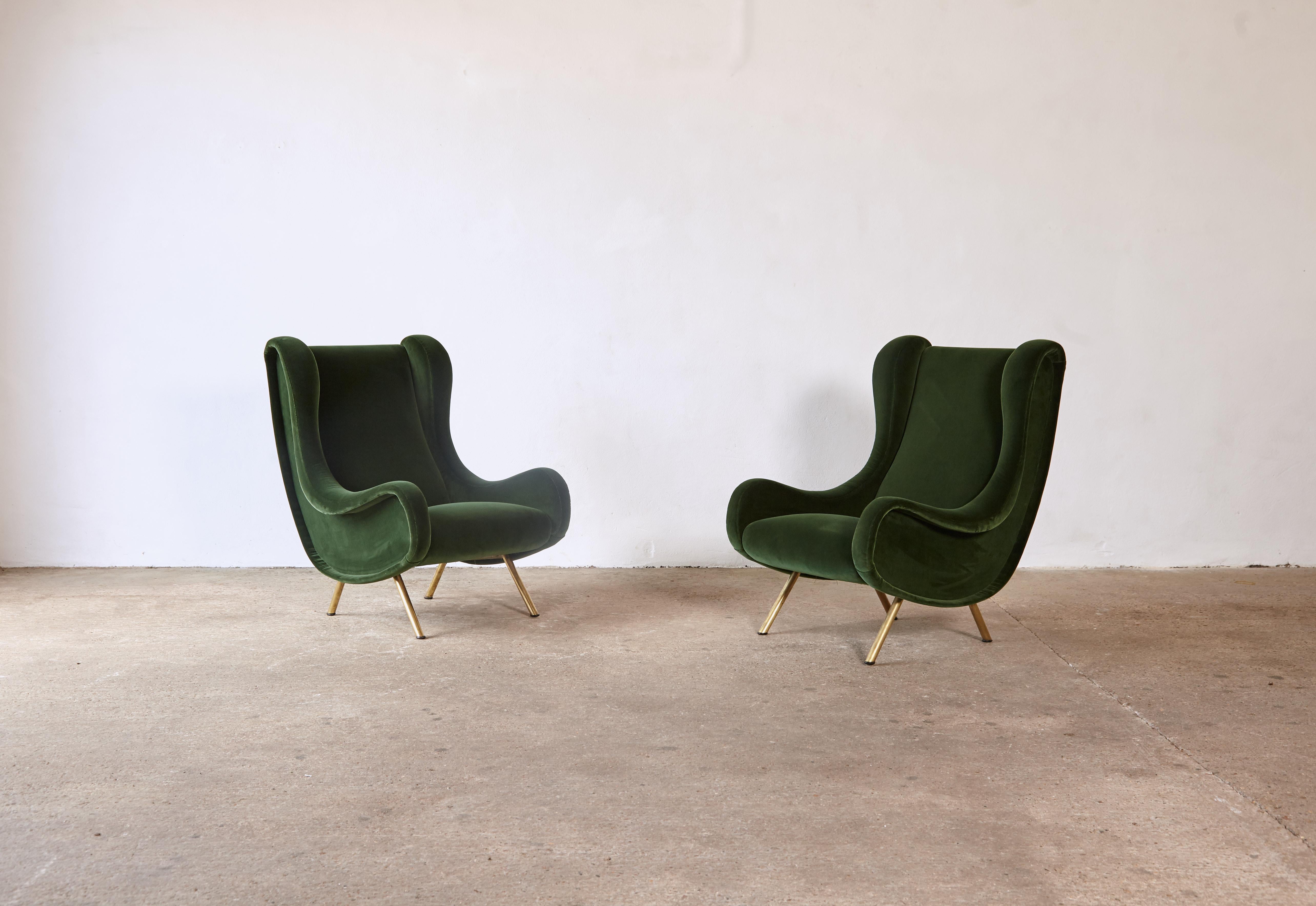 A pair of authentic Marco Zanuso senior chairs, Arflex, Italy, 1960s. These chairs have been newly reupholstered in a dark green velvet. Fast shipping worldwide.




UK customers please note: displayed prices do not include VAT.
