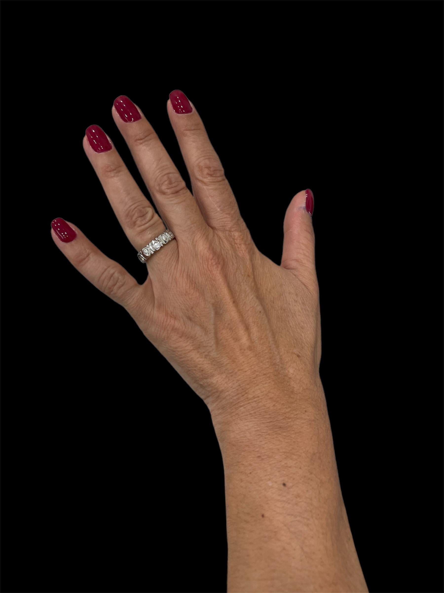 Autentico anello d'oro con diamante Marina B. A. B. in vendita 4