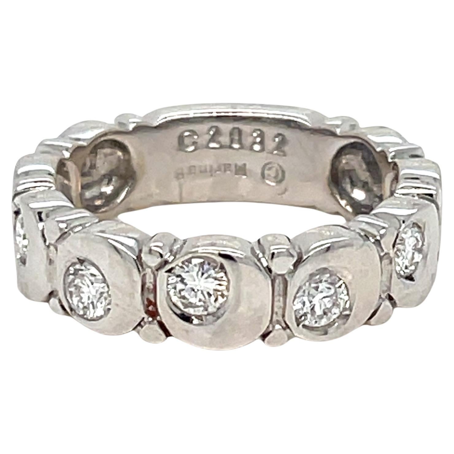 Autentico anello d'oro con diamante Marina B. A. B. in vendita