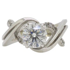 Authentic Mark Schneider Ring with a Solasfera Cut Certified Center Diamond Authentic Mark Schneider Ring with a Solasfera Cut Certified Center Diamond