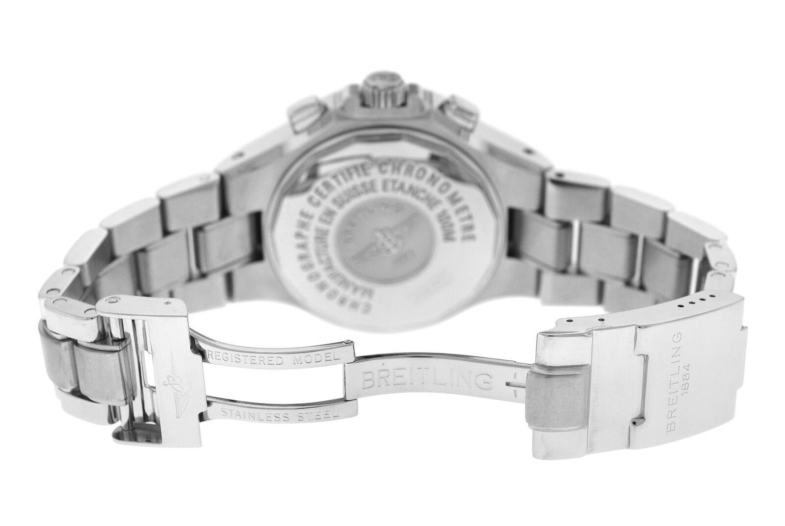 Authentic Men’s Breitling Hercules Steel Diamond Automatic Watch Herren im Angebot