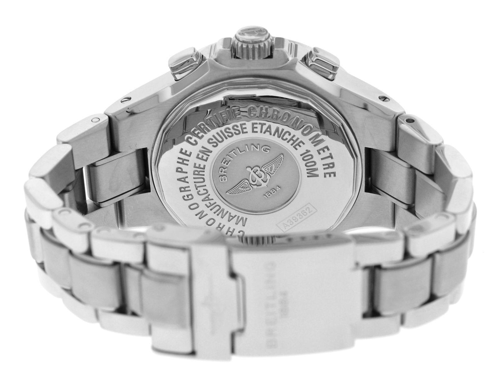 Modern Authentic Men’s Breitling Hercules Steel Diamond Automatic Watch For Sale