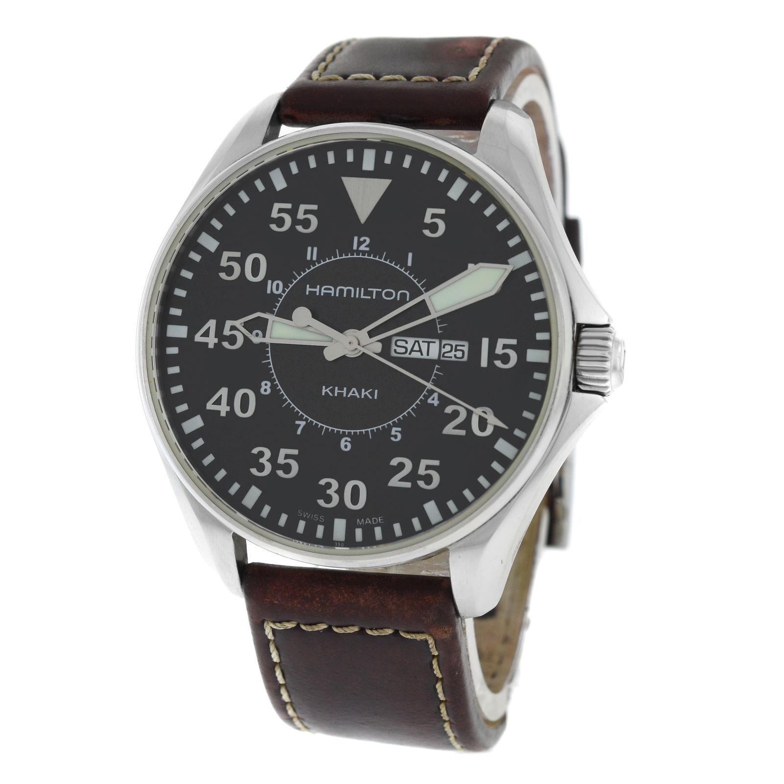 Authentic Men's Hamilton Khaki Aviation Pilot H646110 Quartz Watch