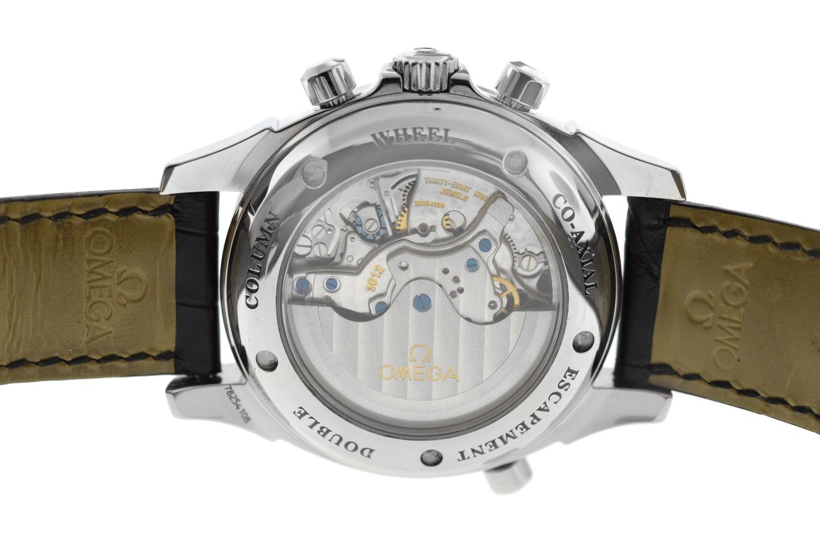 Modern Authentic Men's Omega De Ville Rattrapante Chronoscope Co-Axial Watch For Sale