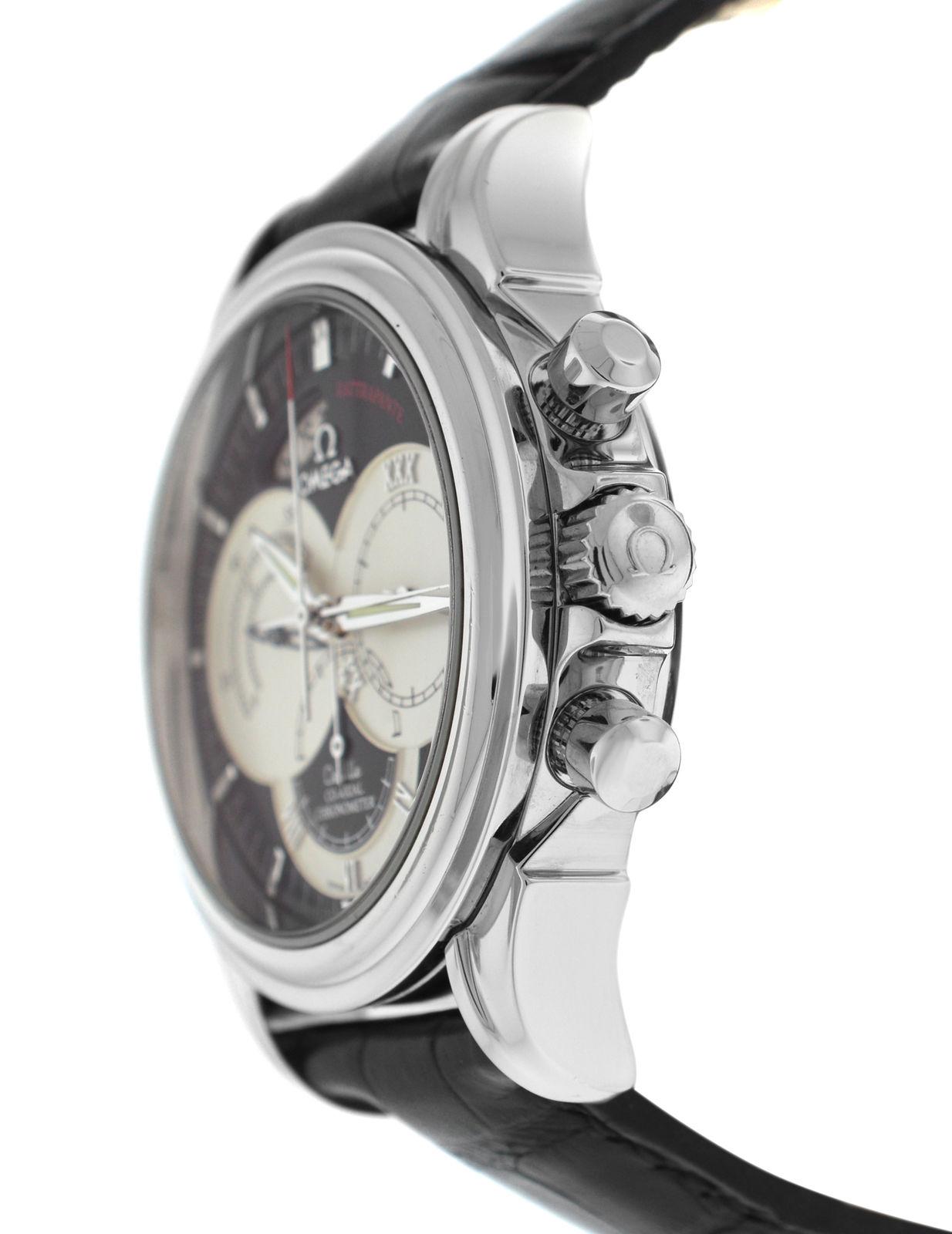 Authentic Men's Omega De Ville Rattrapante Chronoscope Co-Axial Watch For Sale 3