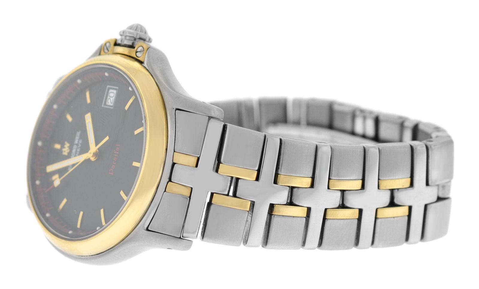Authentic Men's Raymond Weil Parsifal Stainless Steel Gold Quartz Watch 3